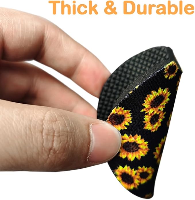 Osilly Car Coasters for Drinks, 2PCS Absorbent Sunflower Cup Holders for Women/Men, 2.75 Inch Removable Cup Holder Insert Coaster for Drinks, Car Interior Accessories for Most Cars
