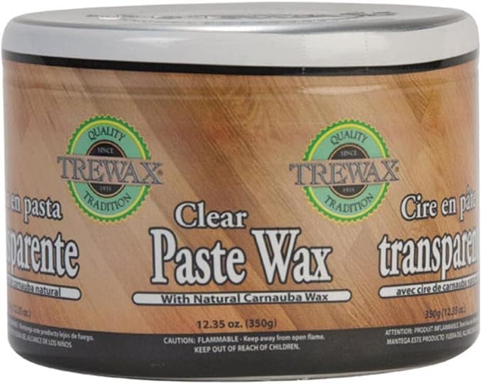 Paste Wax with Carnauba Wax, Clear, 12.35-Ounce, Ideal on Hardwood Floors, Fine Furniture, Granite, Marble and Bronze