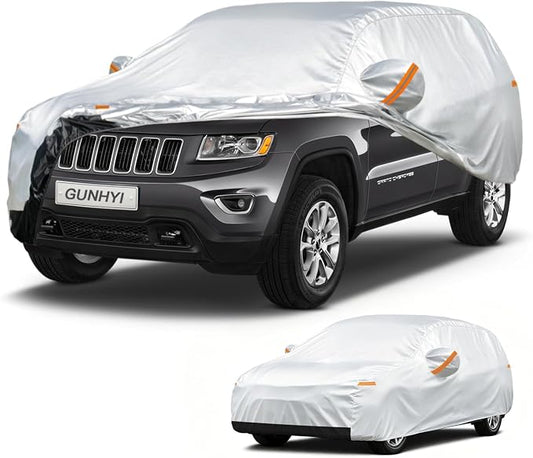 GUNHYI Car Cover Custom Fit Jeep Grand Cherokee (2010-2026) Waterproof for Automobiles, Oxford Sun Rain Dust Snow Protection (Ships from US Warehouse, Delivery 3-8 Days)