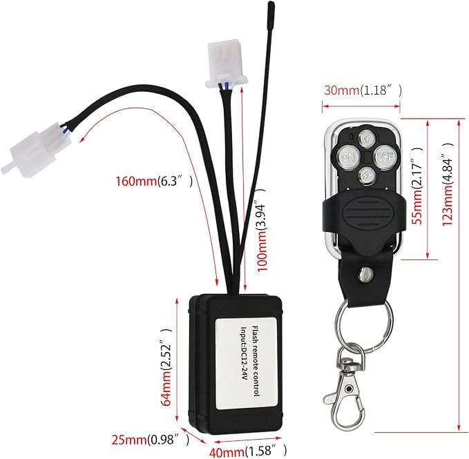 LED Off-Road Driving Lights Bar Remote Control Switch On/Off Strobe Flash for LED Off-Road Driving Lights Bar Wiring Harness