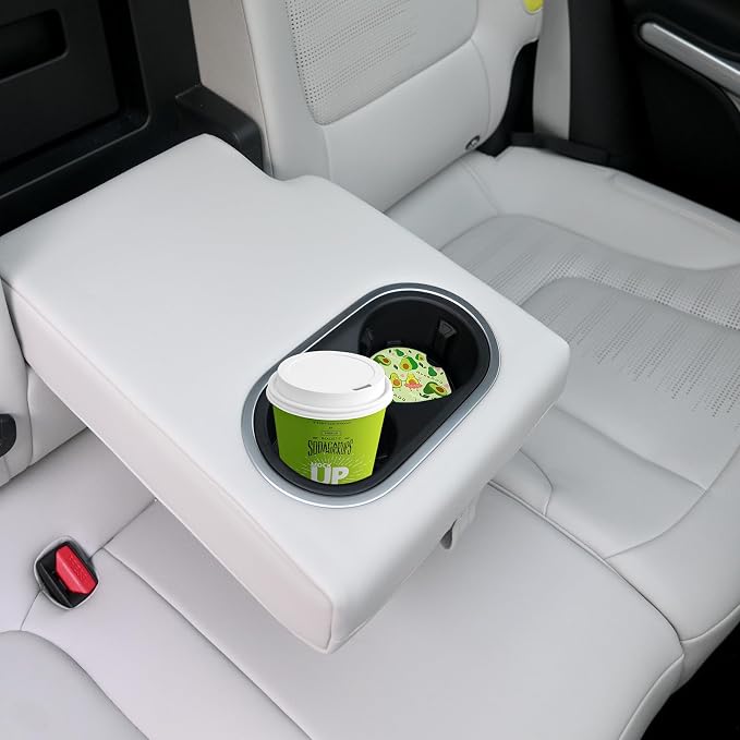 Cute Avocado Car Coasters: Pack of 2, Absorbent Ceramic Drink Cup Holder Coasters with Finger Notch for Easy Removal