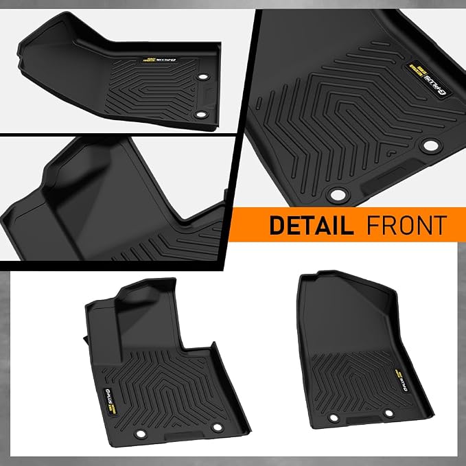 G-PLUS Floor Mats Fit Hyundai Tucson 2019-2021 | Fit Kia Sportage 2017-2022,All Weather Protection,Non-Slip,Custom Fit Floor Liner,TPE Full Coverage,1st & 2nd Row,Black
