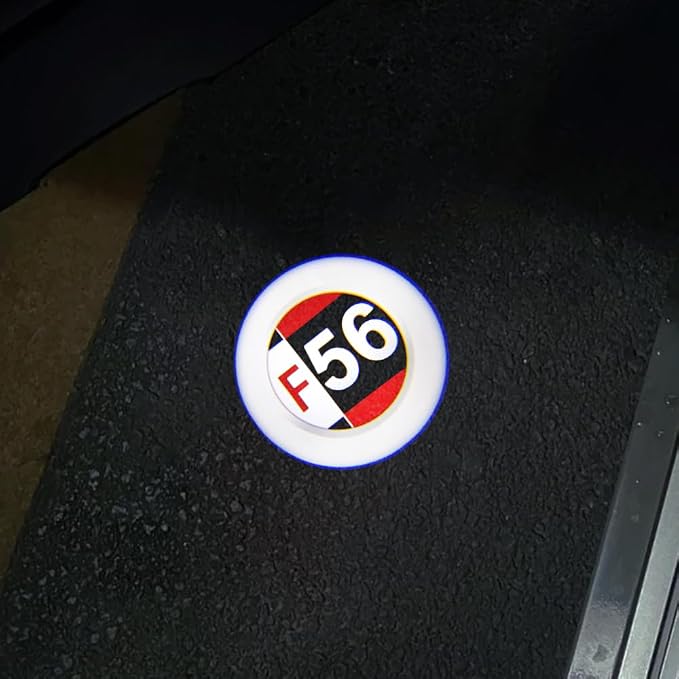2 pcs LED Car Door Logo Lights Courtesy Projector Laser Puddle lamp Ghost Shadow Light Accessories Compatible with r55/r56/r57/r58/r59/r60/r51/f54/f56/f55/f60 (03)