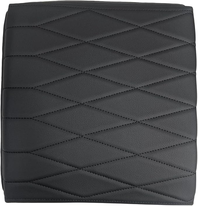 Muslogy Center Console Armrest Cover Fit for Ford F-150 F150 2021-2025 2026 Accessories, Comfort Armrest Pad Console Lid Cushion Vegan Leather 1-Inch Extra Thick(WorkSurface ONLY)