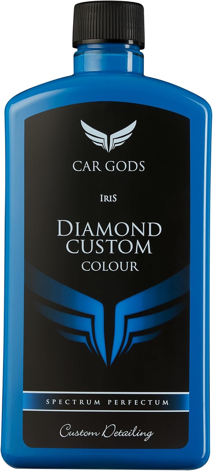 Car Gods Iris Custom Color Mid Blue 3-in-1 Polish Wax Color Restorer & Scratch Remover, 16 Colors Available, 17 Fl Oz