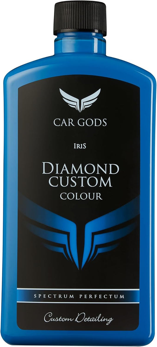 Car Gods Iris Custom Color Mid Blue 3-in-1 Polish Wax Color Restorer & Scratch Remover, 16 Colors Available, 17 Fl Oz