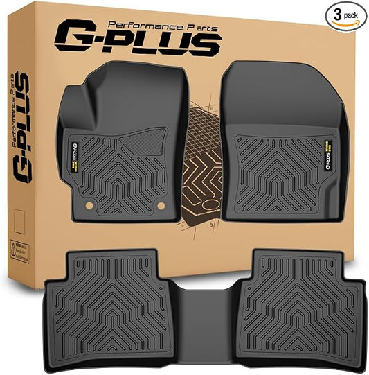 G-PLUS Floor Mats Fit Toyota Corolla 2020-2024 Sedan(Not Fit Hatchback) | All Weather Protection,Non-Slip,Custom Fit Floor Cargo Liners,TPE Full Coverage,1st & 2nd Row