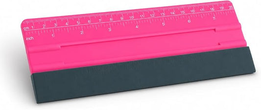 2-in-1 Vinyl Squeegee Tool with Ruler,Soft Felt Squeegee for Vinyl as Wallpaper Smoothing Tool,Vinyls Wrap Squeegees Wallpaper Tools for Cars Window Tint,PPF Application (20cm)