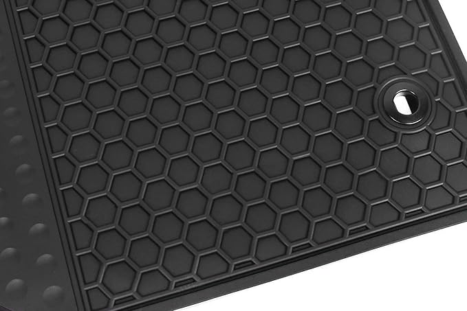 Car Rubber Floor Mat Custom Fit for Toyota Corolla Sedan 2014 2015 2016 2017 2018 2019 Automatic Transmission Full Black Auto Liner Mats All Weather Heavy Duty Odorless No im Hatchback Model