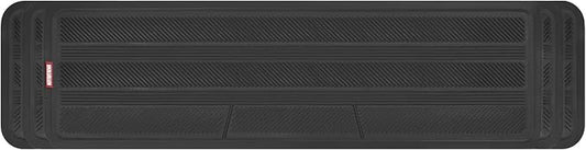 Motor Trend Heavy Duty Rear Back Seat Floor Mats 2nd or 3rd Row Floor Mat for Car, SUV & Van - All Weather SUV Black Runner Rubber Mat - Floor Runner Back Row Floor Mat Interior Accessories 57" x 15"