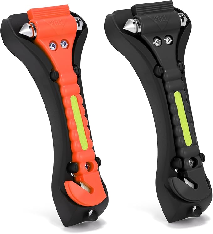 Car Window Breaker Tool, 2-in-1 Emergency Escape Tool with Window Breaker and Seat Belt Cutter, Safety Emergency Car Escape Tool for Car