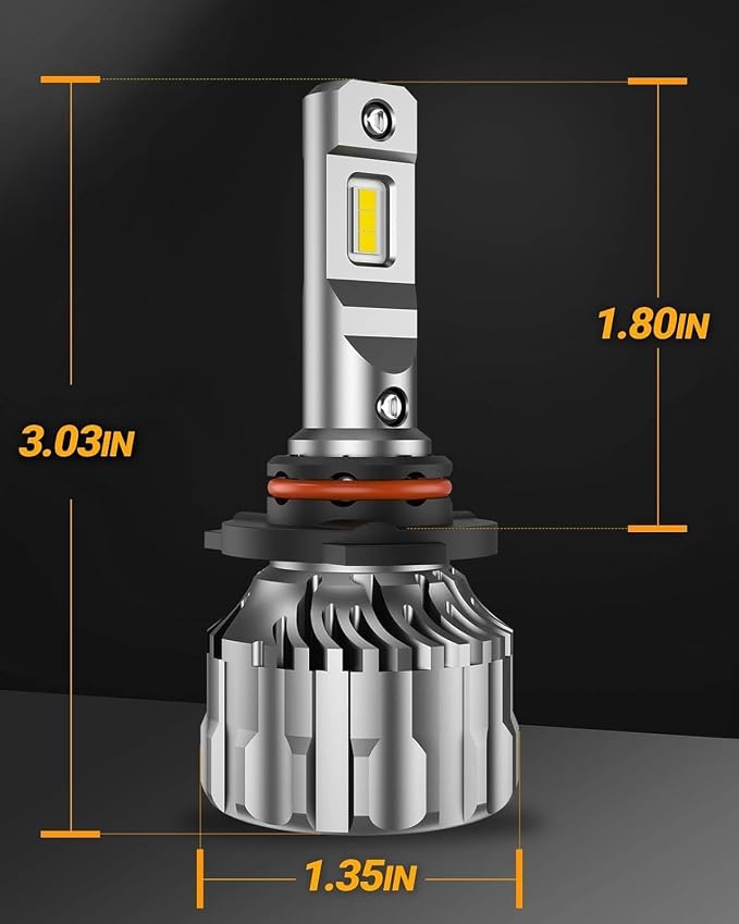 SEALIGHT 9005 9006 Fog Light Bulbs, 92,000LM Super Bright HB3 HB4 Bulbs Combo, 60000h Lifespan Life, Plug and Play, Pack of 4