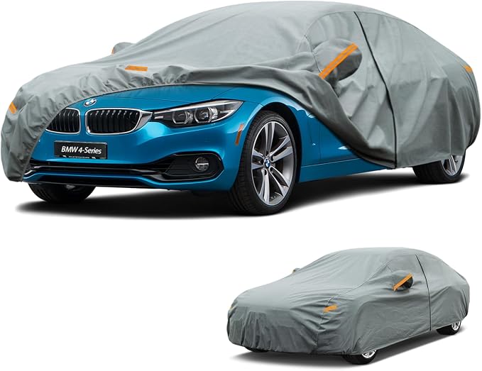 Kayme Heavy Duty Car Cover Custom Fit BMW 4-Series 420i 428i 430i 435i 440i(2013-2026), Waterproof All Weather for Automobiles, Full Exterior Covers Sun Rain UV Protection.