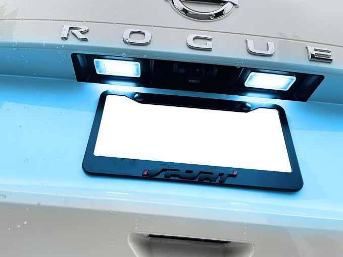 iJDMTOY Ice Blue Full LED License Plate Light Kit Compatible With Nissan 2019/2020-up Altima Sentra Versa Rogue, By 18-SMD Aqua LEDs & Can-bus Error Free