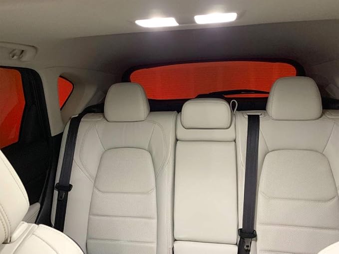 White Interior LED Lights Kit for Mazda CX-5 2013 2014 2015 2016 2017 2018 2019 2020 2021 2022 Super Bright 6000K LED Interior Light Bulbs Package + License Plate Lights and Install Tool