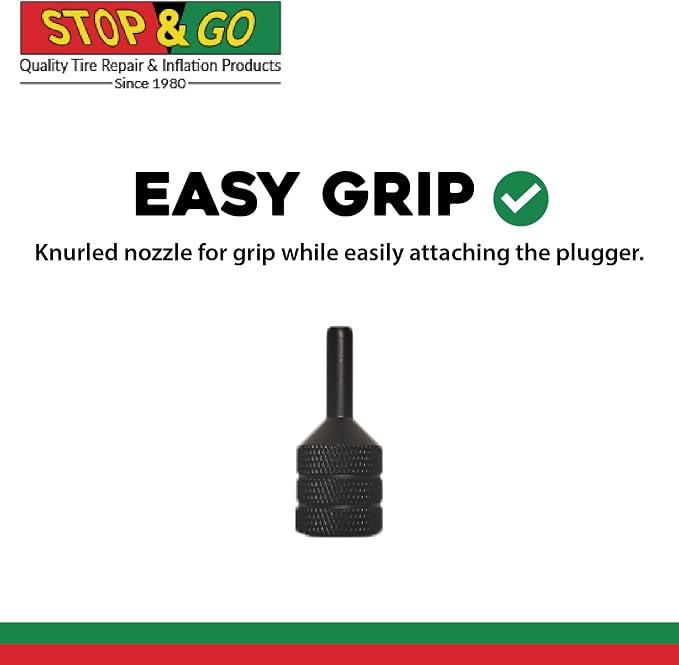 Stop & Go 1085 30 Piece Deluxe Tubeless Tire Plugger Repair Kit Punctures and Flats on Car, Motorcycle, ATV, Jeep, Truck, & Tractor (25 Mushroom Plugs)