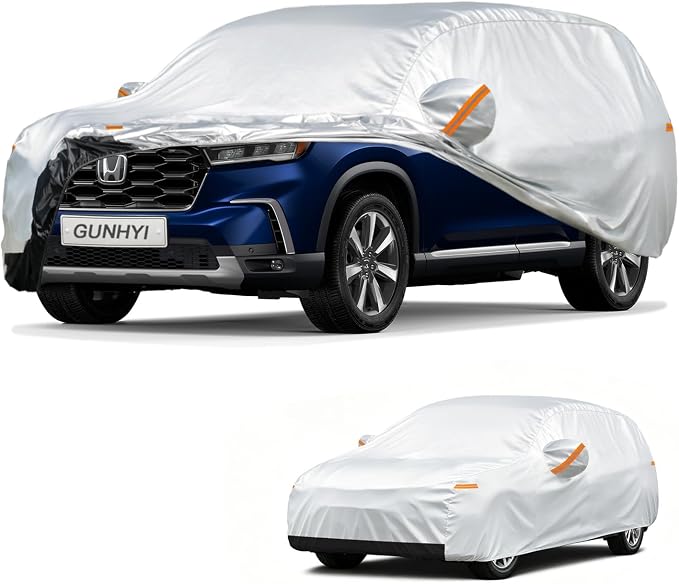 GUNHYI Car Cover Custom Fit Honda Pilot (2008-2026) Waterproof for Automobiles, Oxford Sun Rain Dust Snow Protection (Ships from US Warehouse, Delivery 3-8 Days)