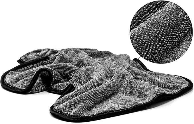 SOFTBATFY Microfiber Car Drying Towel, Shiny Bath Drying Towel Shower Cubicles Cloth for Water Removal in Shower and Bathroom (20x24inches*2pack)