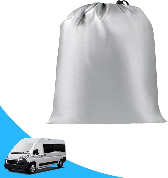 Windshield Sun Shade for 2014-2026 Dodge Ram Promaster, External 5-Layer Reflective Sunshade for 2014-2026 Dodge Ram Promaster