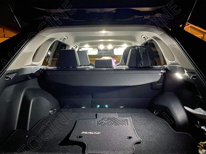 AUTOGINE White LED Interior Lights Kit for Toyota RAV4 2016 2017 2018 2019 2020 2021 2022 Super Bright 6000K Interior LED Lights Bulbs Package + Install Tool