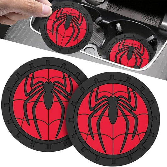 Cup Holder Insert Coaster for Marvel Spiderman2 Fans,Anti Slip Car Cup Coaster Interior Accessories