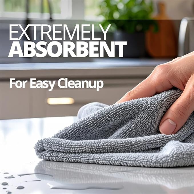 CERAKOTE Microfiber Towels (24 Pack) - Cleaning and Application Towels - Durable 300 GSM Lint-Free Material - Ideal for Cars, Home, Shop and Office