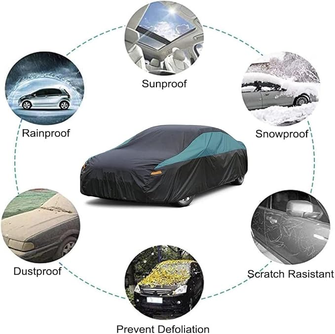 GUNHYI Car Cover for Coupe Sport Car Waterproof All Weather, Suitable for Mazda Miata/MX-5, Honda S2000, BMW Z3, Saturn Sky, Pontiac Solstice, Volkswagen Cabrio, Toyota MR2 Spyder etc.