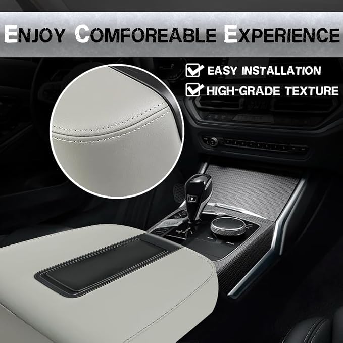 Upgrade Center Console Armrest lid Cover for Chevy GMC, 19328717, Gray | For Silverado/Sierra 1500 2500HD 3500HD 2007-2013, Suburban1500/2500HD/3500HD, Avalanche, Yukon/Yukon XL & Tahoe 2007-2014