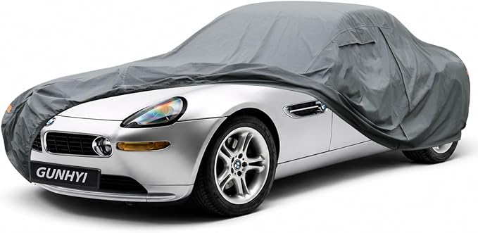 GUNHYI Premium Car Cover Custom Fit BMW Z8, 16 Layers Heavy Duty Car Cover Waterproof All Weather with Zipper Door for Sun Rain Snow Dust Uv Protection