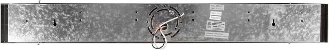 Design House Vanity Lights, 6 Linear Lights, Dimmable, Horizontal or Vertical Use, Uses (6) 60W Bulbs, For Bathroom/Makeup Vanity, Polished Chrome, 36.0 in. L x 4.33 in. H x 2.0 in. D, 500942