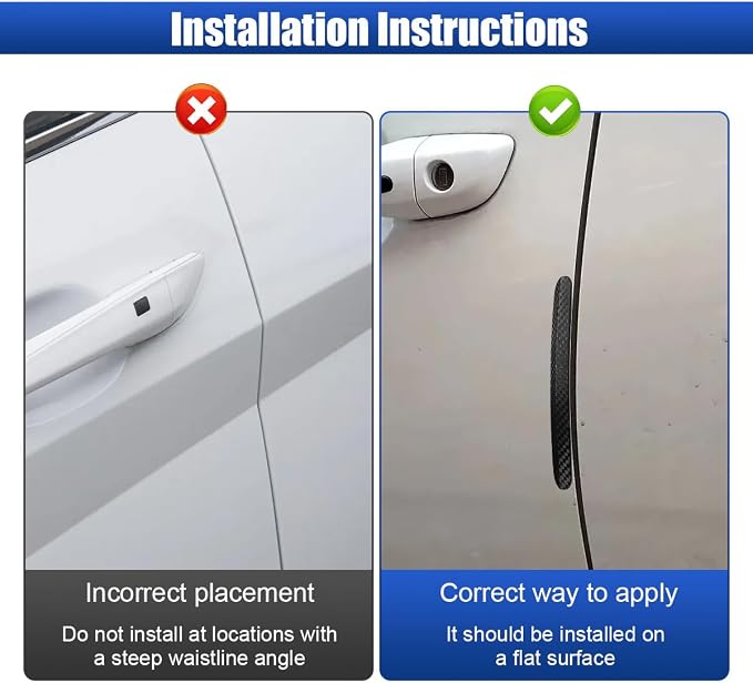 4PCS Car Door Edge Guard, Anti-Collision Automotive Rearview Mirror Protector Trim Strip, Universal Anti-Scratch Vehicle Body Bumper Protective Accessory for SUV, Truck(Hard)