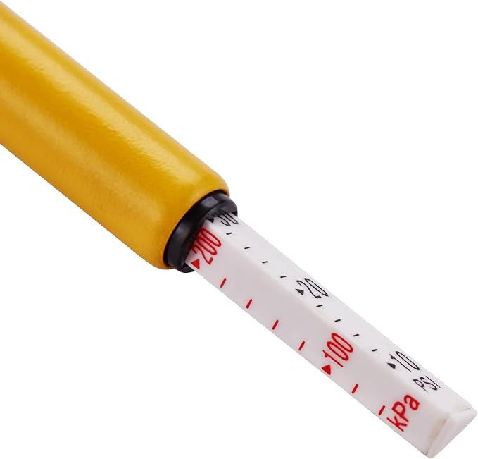 DEWALT Pencil Tire Pressure Gauge with Tread Depth Gauge, 10-70 PSI, Compact Size with Metal Clip, Durable Design for Accurate Measurement, Automotive Tool for Cars and Motorcycles