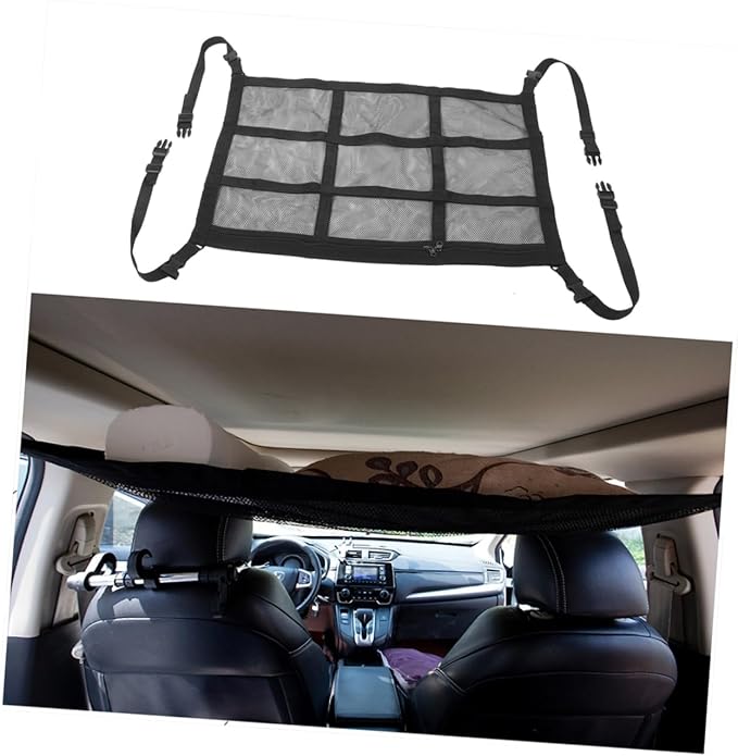 Car Ceiling Cargo Net Car Tents for Camping Organizer Seat Storage Bag