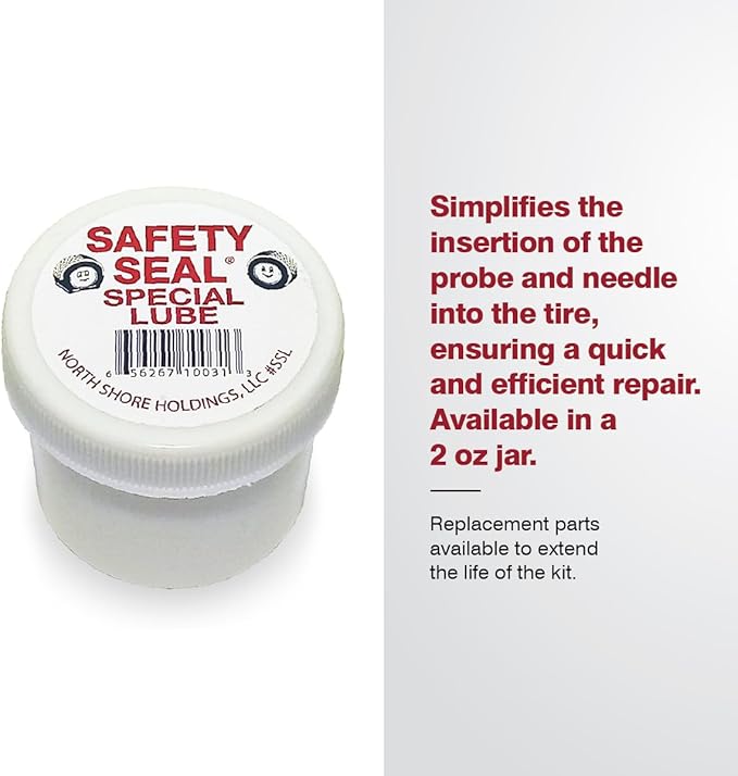 Safety Seal Tire Repair Kit – Heavy Equipment Kit, 18 Repairs (16"), 7" Probe, Case Kit, Tubeless Tire Repair for OTR, Industrial & Off-Road Tires