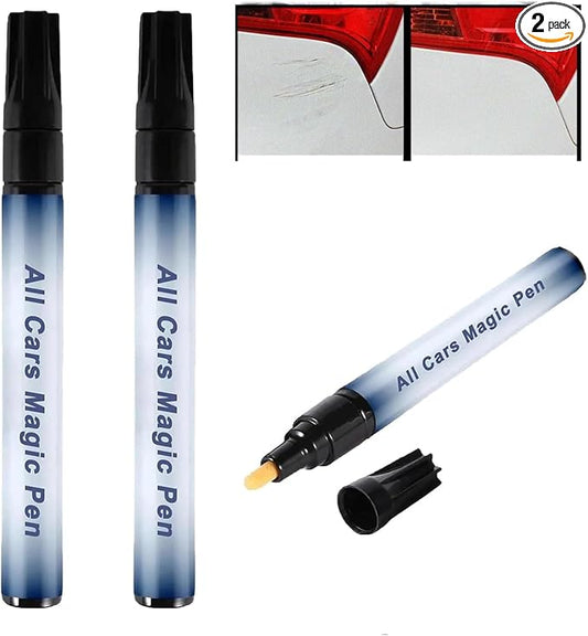 All Cars Magic Pen, Car Scratch Remover Pen,2Pcs Car Scratch Removal Pen, Easy DIY Paint Repair Kit