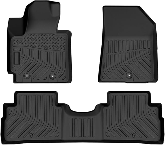 Priprilod Floor Mats Fit for Kia Soul 2014-2019 All Weather Protector TPE Floor Liners Custom Fit Car Mats Non-Slip