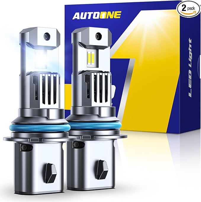 AUTOONE 9004 Bulb, 10 Times Brighter 9004 HB1 Bulb, 3 Min Quick Install, 20 Years Lifespan, No Flicker