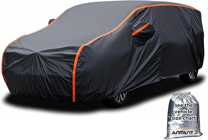 Super Lightweight Mini Van Cover,Large Car Cover Waterproof All Weather,Rain UV Protection Full Exterior Covers Fit MPV 191" to 206"