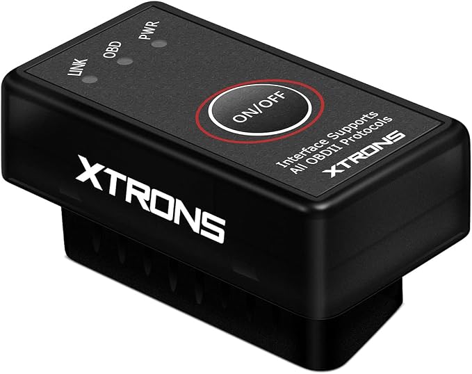 XTRONS OBD2 II Car Auto Diagnostic Tool Car Code Reader Check Engine with ON/Off Switch for Android Car Stereo Phone