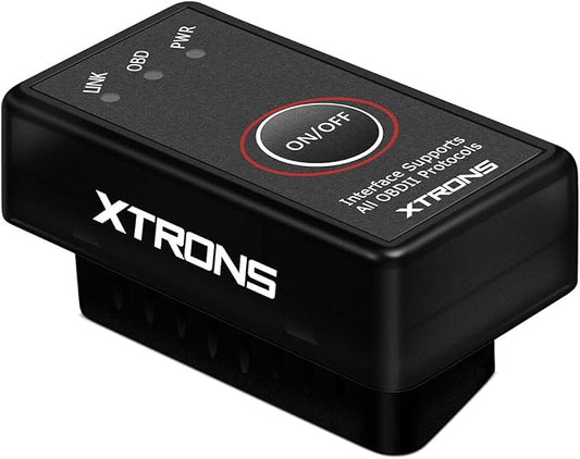 XTRONS OBD2 II Car Auto Diagnostic Tool Car Code Reader Check Engine with ON/Off Switch for Android Car Stereo Phone