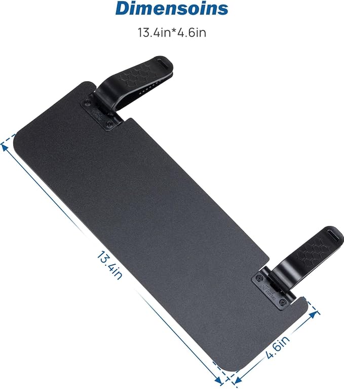 JOYTUTUS Sun Visor Extender for Cars, Opaque Sun Visor Extender Universal Sun Blocker UV400, Adjustable Visor Extension for Car Visor,Double-Clip,Anti Glare Stray Light