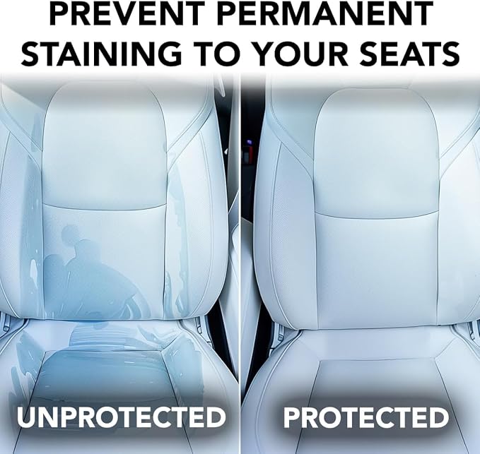 Tesla Leather Ceramic Coating - Prevent Permanent Stains, Leather Shield Ceramic Coating for Tesla Cleaning Products, Vegan Leather Protector, Tesla Model 3 Y S X Car Accessories for 2025 & 2026