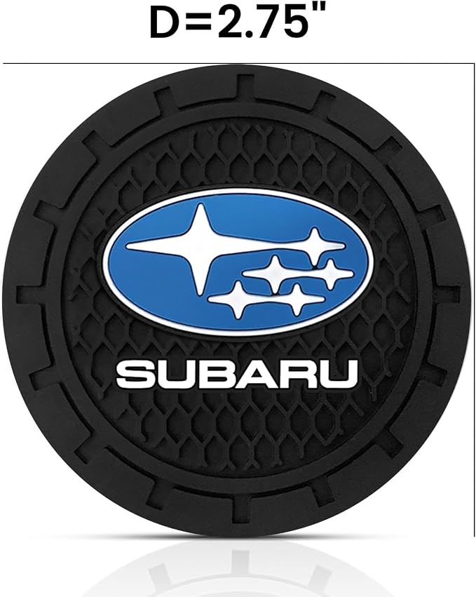 Car Cup Holder Coaster for Subaru Series Cupholder Coaster Interior Accessories 2.75in 2Pack