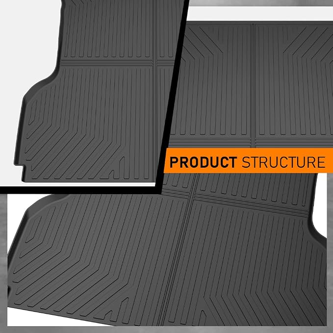 G-PLUS Truck Bed Mat Liner Fit Ford F150 2004-2014 with 5.5FT Bed | All Weather Protection,Non-Slip,Custom Fit Floor Cargo Liners Accessories,TPE Full Coverage,Black