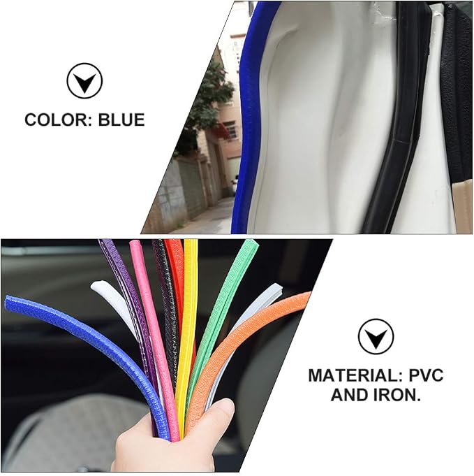 Garneck Car Door Edge Guards Rubber U Shape Edge Trim Seal Strips Protector Car Door Edge Protection for Car Auto Vehicle 10M