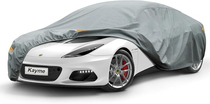 Kayme Heavy Duty Car Cover Custom Fit Lotus Evora (2009-2023) Waterproof All Weather for Automobiles, Full Exterior Covers Sun Rain UV Protection.（Deliver About 3-10 Days）