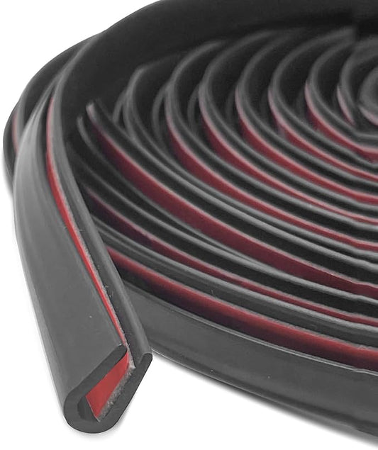 32.8Ft Car Door Edge Guards, Car Door Protector, Anti-Collision Automotive Entry Trim Molding Guard, No Glue Auto Exterior Edge Trim Protective Strip for Most Vehicles (Black, 10M)