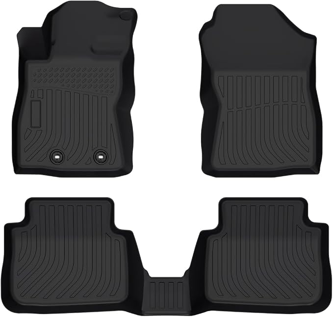 Cartist Floor Mats Fit for 2024 2025 2026 Subaru Crosstrek & 2024 2025 2026 Subaru Impreza Accessories All Weather Floor Liner Front & 2nd Row Car Carpet Protection TPE Heavy Duty