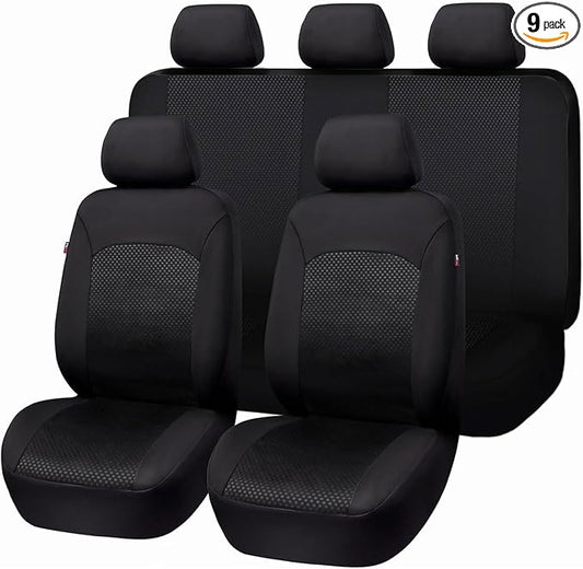 Flying Banner Car Seat Covers Front Seats Rear Bench Polyester car seat Protectors Easy installations Rear Bench Split Classic Man Lady Truck