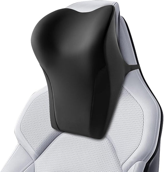 BABUR Car Neck Pillow, Car Headrest Pillow for Neck Suppor Driving Seat | Soft Memory Foam, Ergonomic Design Fits Most Car & Office Chairs, Head Rest Pillow for Long Drives, Machine Removable Cover